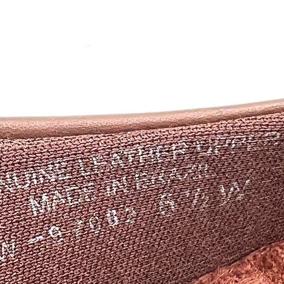 6.5 W 6.5 WIDE WIDTH Walking Cradles Brown Leather Flats Shoes - Picture 13 of 13